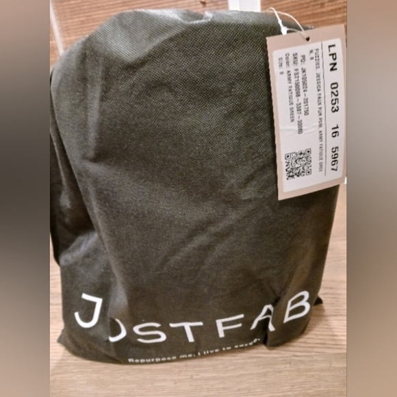 Jessica Faux Fur Pom Fuzzie - Army Fatigue Green MSRP $49.95 - Picture 7 of 7